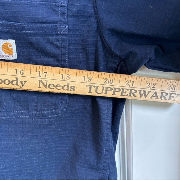 Carhartt‎ Blue Rip Stop Utility Scrub Top Women’s Size Medium - Picture 6 of 10